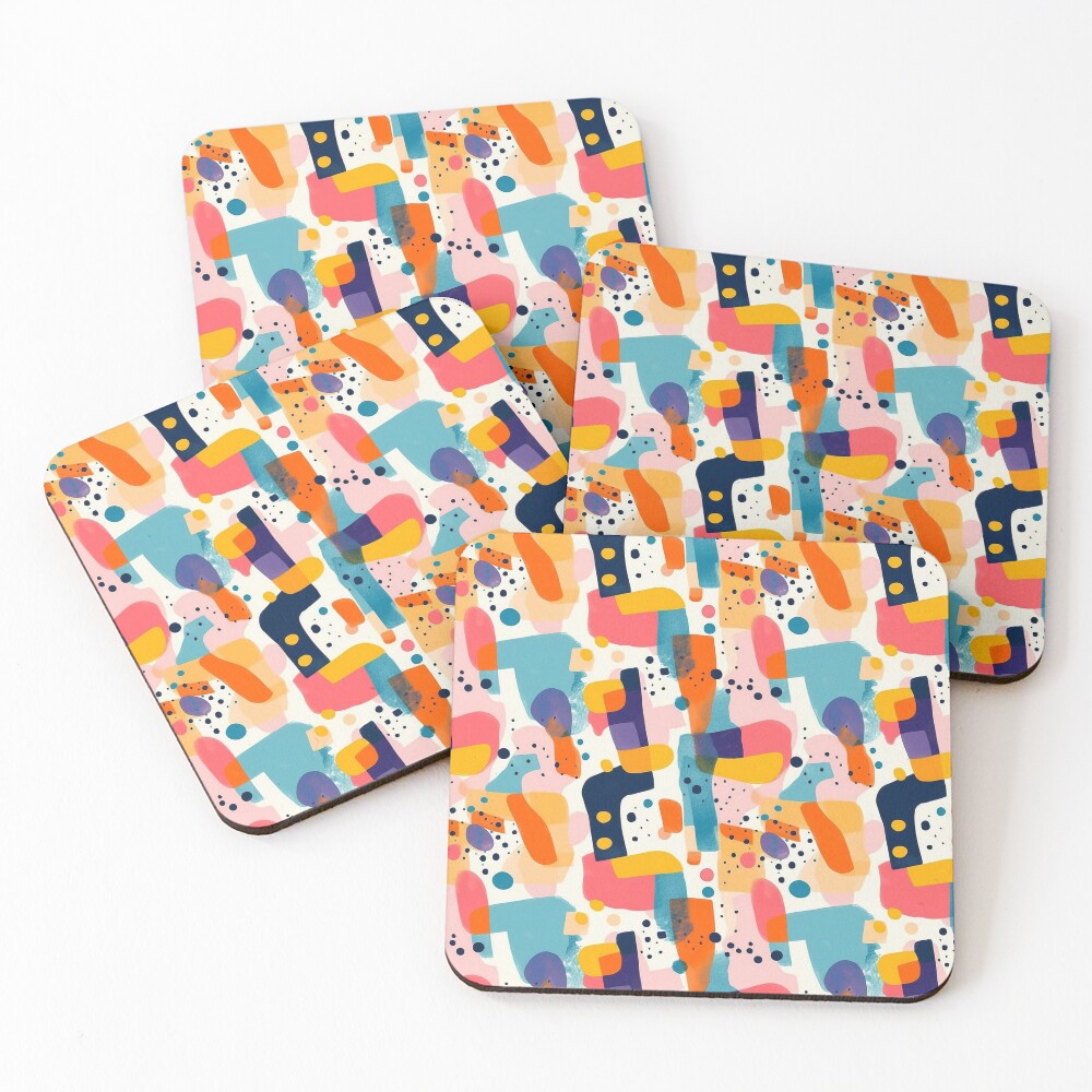 Aperçu de l'œuvre Dessous de verre (lot de 4) créée et vendue par PatternStream.