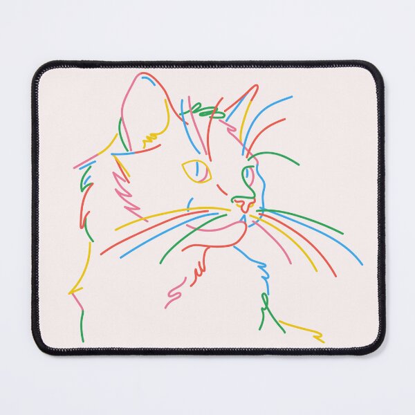 Item preview, Colorful Cat Outline designed and sold by onlyheba.