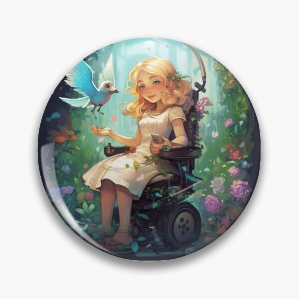 Item preview, Wheelchair princess with blue bird designed and sold by LahomaJayne.