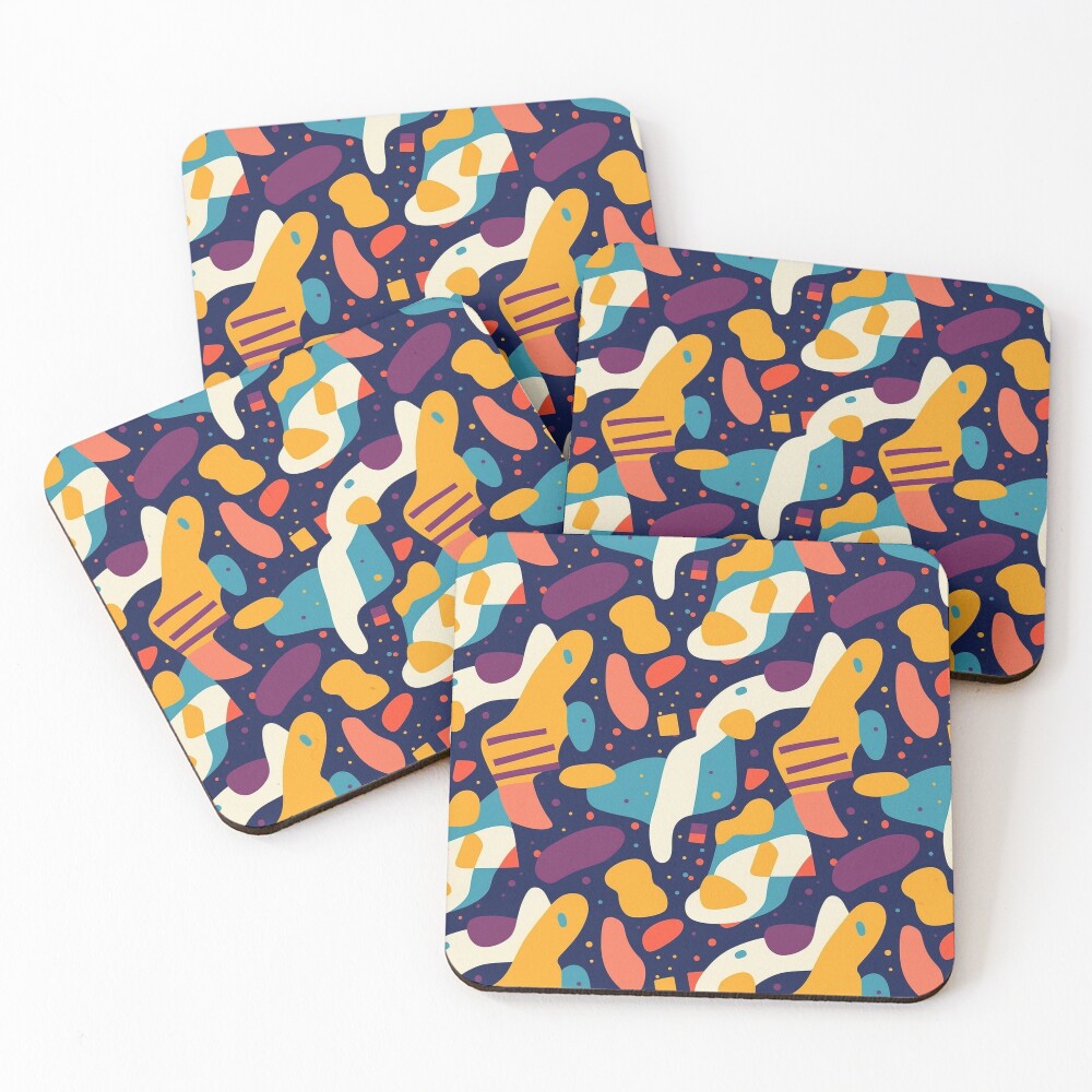 Aperçu de l'œuvre Dessous de verre (lot de 4) créée et vendue par PatternStream.