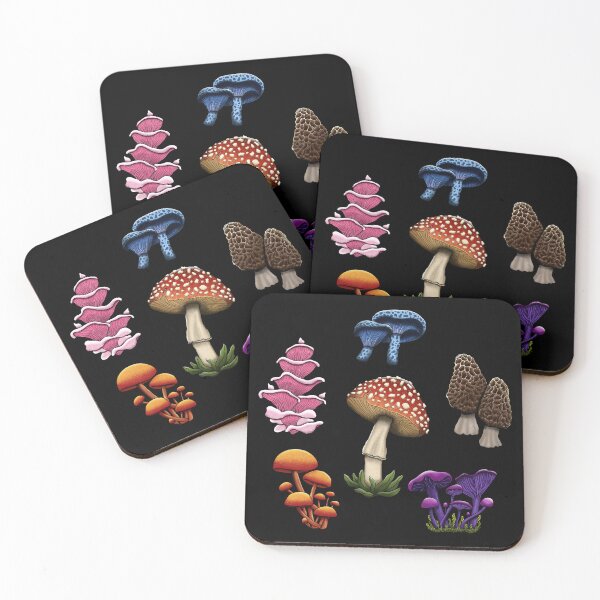 Item preview, Rainbow Mushroom Collage designed and sold by Wonderspell Studio.