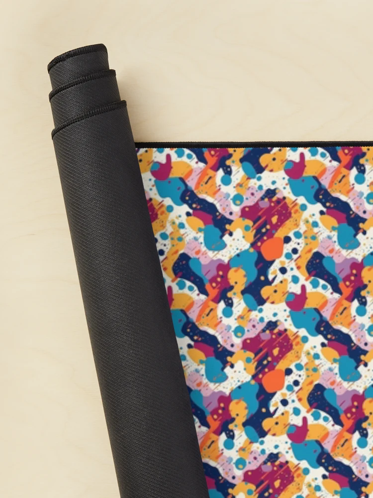 Thumbnail 2 of 5, Mouse Pad, Colorful Splatter Shapes - Expressive Abstract Design by Pattern Stream designed and sold by PatternStream.