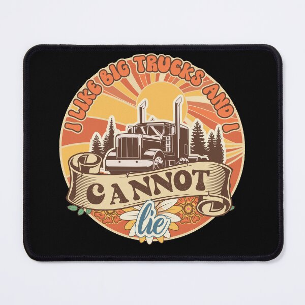 Item preview, Groovy trucker girl female truck driver quote I like big trucks and I cannot lie designed and sold by HomeCoquette.