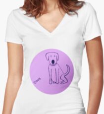 Dog - Chien - Martin Boisvert T-shirt col V femme