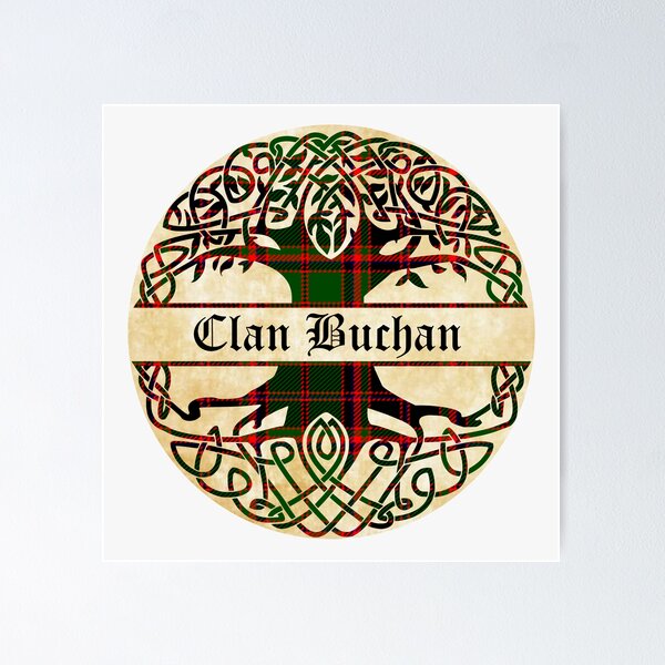 Item preview, Buchan Tree of Life Clan Scottish Surname tartan designed and sold by BagTown Clans.
