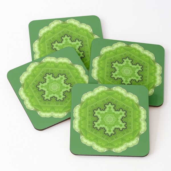 Item preview, Peridot Fractal Crystal Mandala designed and sold by Ciel Walko.