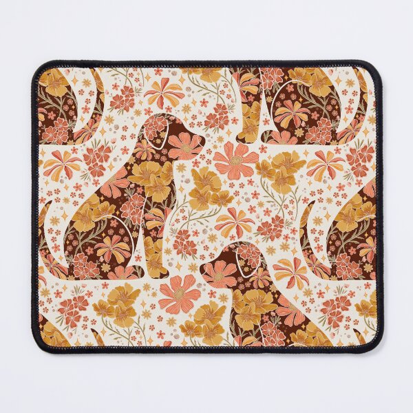 Item preview, Floral Dog Silhouette - Muted Pastel designed and sold by Meganlaine.