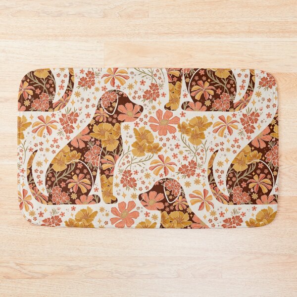 Item preview, Floral Dog Silhouette - Muted Pastel designed and sold by Meganlaine.