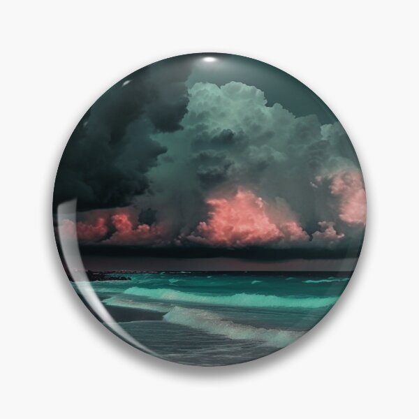 Item preview, "Dark Beach under a Pink Stormy Sky" designed and sold by Anthonny Barlan.