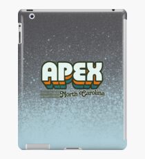 Apex, North Carolina | Retro Stripes iPad Case/Skin
