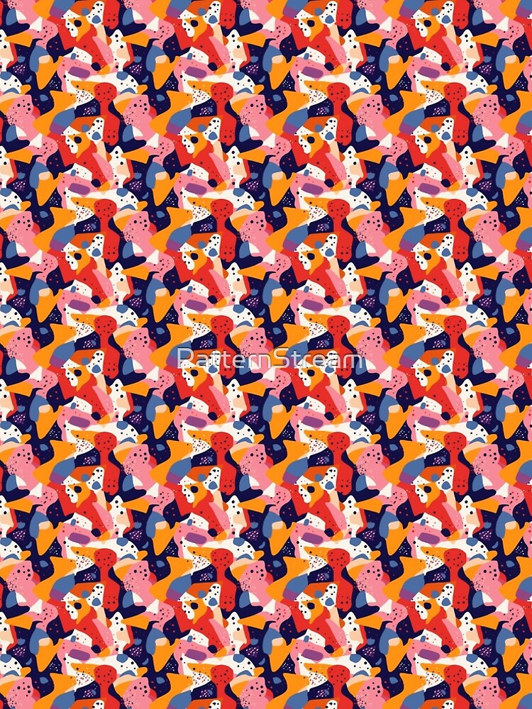 Aperçu 5 sur 5. Robe trapèze avec l'œuvre Ride the 80s Wave with this Retro Design from Pattern Stream créée et vendue par PatternStream.