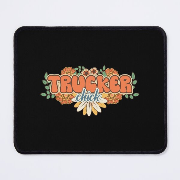 Item preview, Groovy trucker chick female truck driver designed and sold by HomeCoquette.
