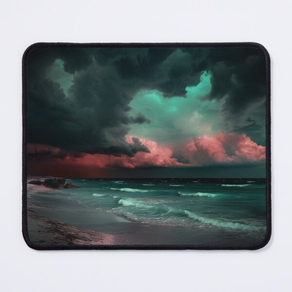 Item preview, "Dark Beach under a Pink Stormy Sky" designed and sold by Anthonny Barlan.