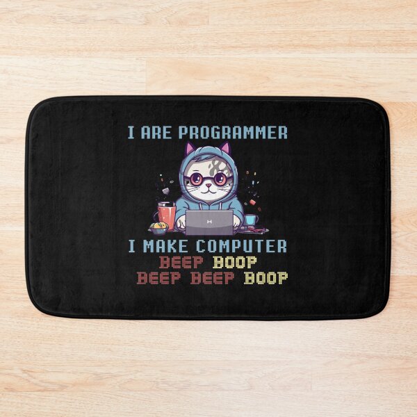 Item preview, Programmer Cat Beep Boop  designed and sold by Vytrix.