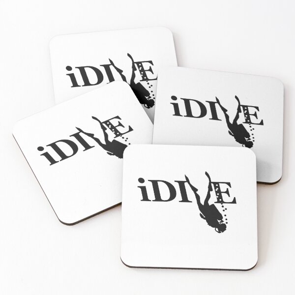 Item preview, iDIVE T-shirt  black logo for SCUBA divers designed and sold by Shlomo Cohen.