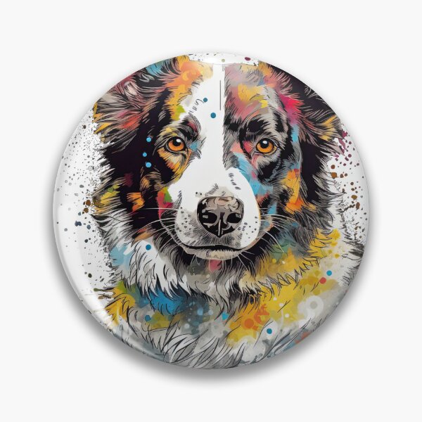 Artikelvorschau, Collie's Creation: Pop Art Border Collie entworfen und verkauft von DooodleGod.