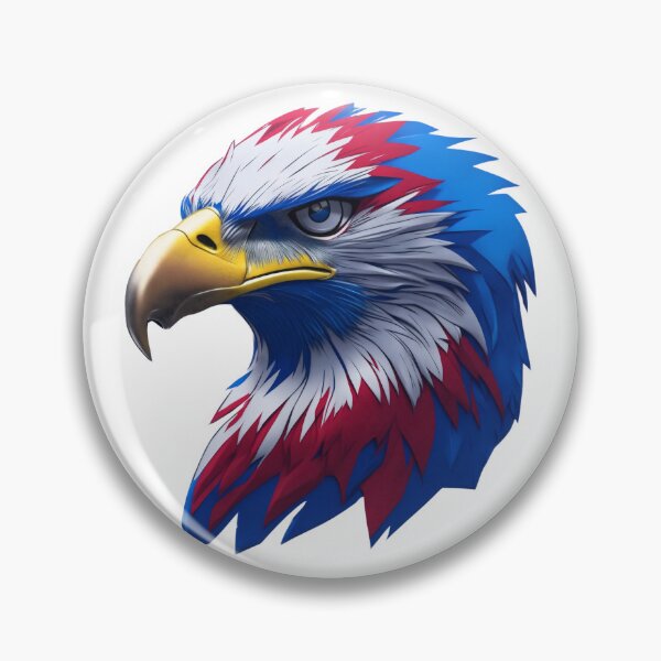 Item preview, 4th of July portrait of an eagle against the background of the flag designed and sold by jkrphoto.