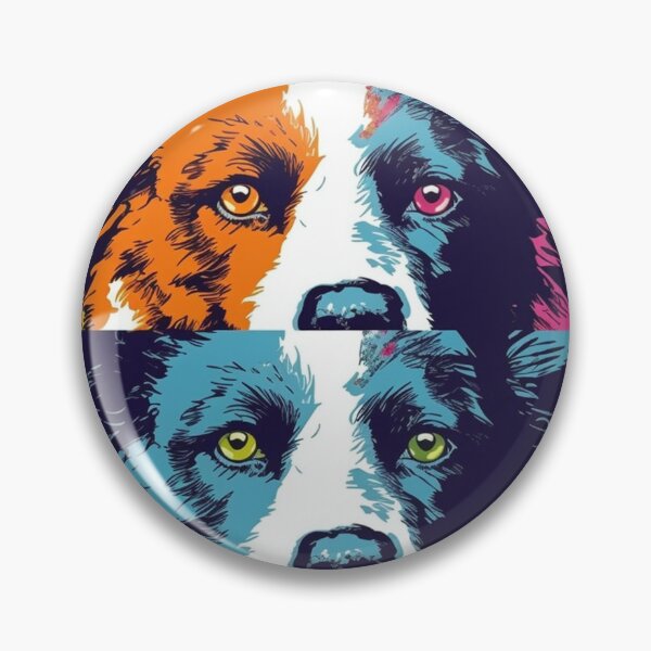 Artikelvorschau, Pop K-9s Border Collie Pop-Art Design Canine entworfen und verkauft von DooodleGod.
