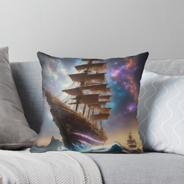 Item preview, Cosmic Voyage of the Pirate Ship designed and sold by kedardesign.