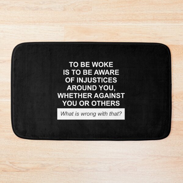 Item preview, To be woke is to be aware of injustices in white designed and sold by Politics-Corner.