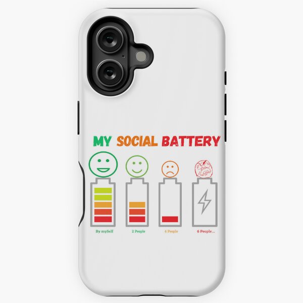 Item preview, My Social Battery Introvert (Socially Drained)  designed and sold by ThriveShop.