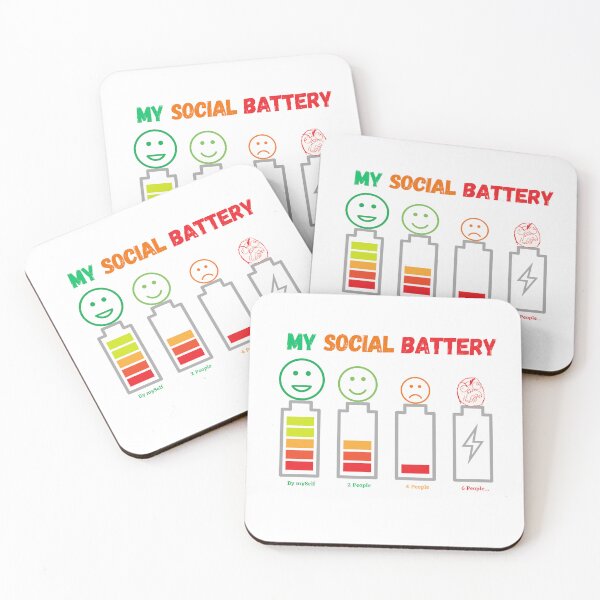 Item preview, My Social Battery Introvert (Socially Drained)  designed and sold by ThriveShop.