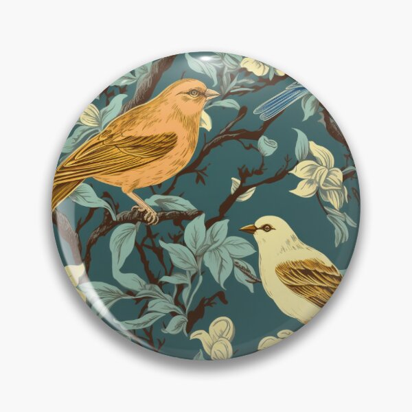 Item preview, Patrón sin costuras de papel tapiz de aves vintage designed and sold by PatternsFTW.
