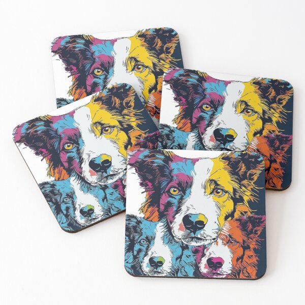 Item preview, Border Collie Pop-Art design: Expressive Dog designed and sold by DooodleGod.