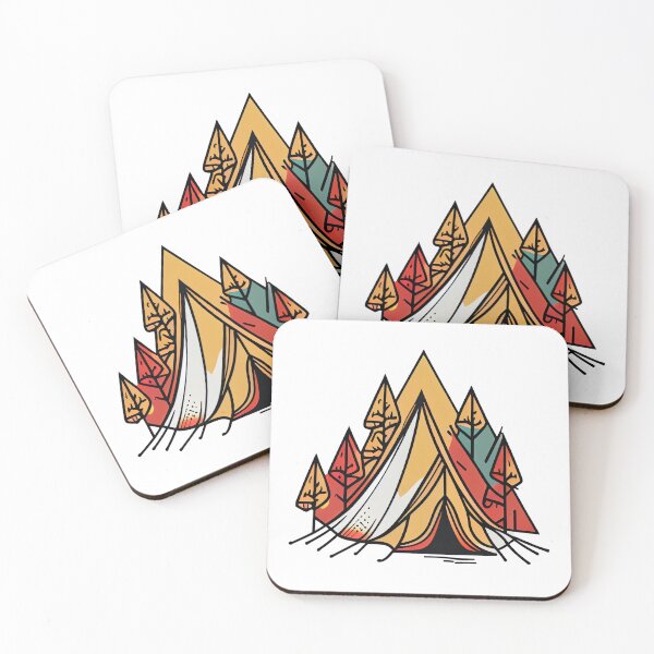 Item preview, Happy Camper: Whimsical Tent Design for Camping Enthusiasts designed and sold by Watzek.