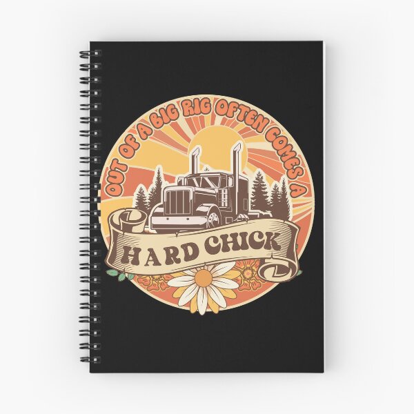 Item preview, Groovy trucker girl female truck driver quote Out of a big rig often comes a hard chick designed and sold by HomeCoquette.
