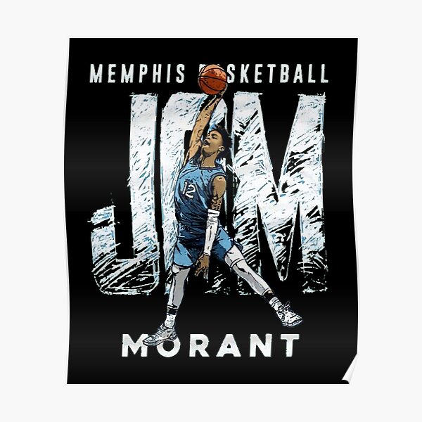 Ja Morant Basketball Design Poster Grizzlies T-shirt