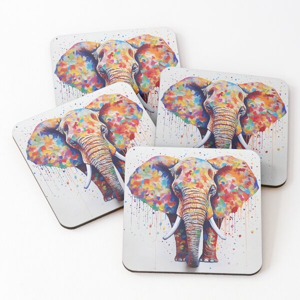 Item preview, Paint Dot Elephant (Poka dot) - Digitial Art designed and sold by SnoopyTF.