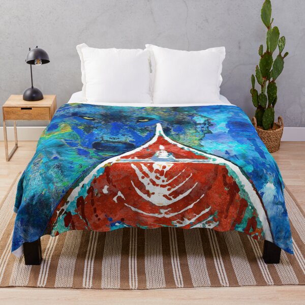 Item preview, The Calling Red Canoe Wolf Art designed and sold by Sharon Cummings Art.