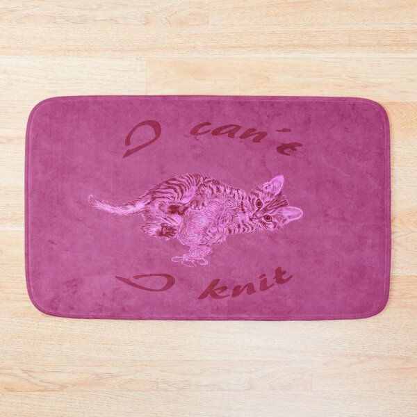 Item preview, Chaton à la pelota - pink marbled version, text in english designed and sold by SylvieG18.