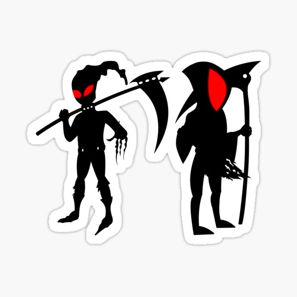Grim Reaper Red Aura Sticker