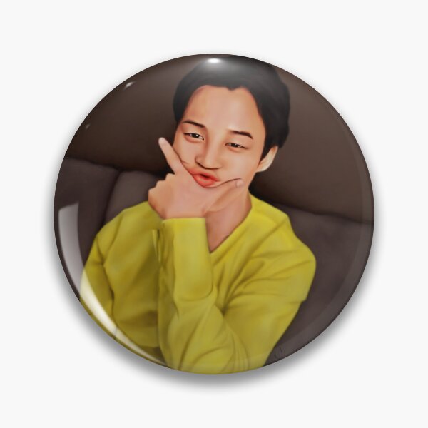 Item preview, Jimin ParkJimin BTS fanart kpop yellow designed and sold by Krasiaart.