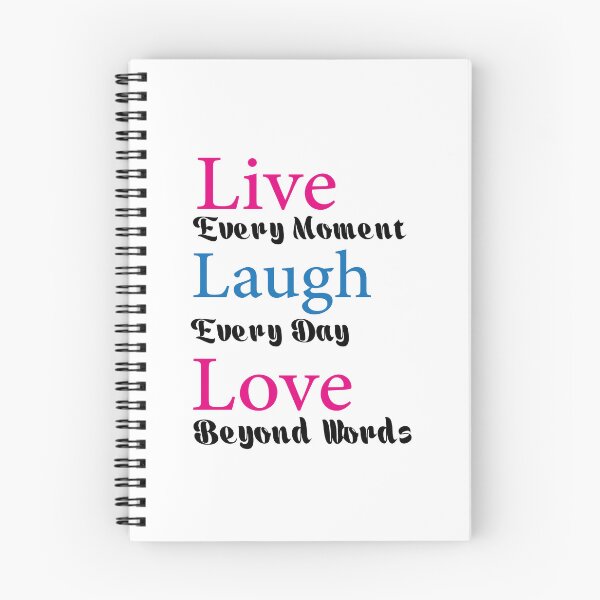 Item preview, Live Every Moment,Laugh Every Day,Love Beyond Words Sticker Sticker designed and sold by Omar Street Art.
