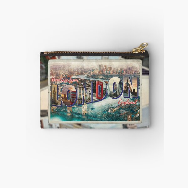 Aperçu de l'œuvre Salutations de Londres en Angleterre souvenir rétro de style vintage créée et vendue par DeveloperProp0.