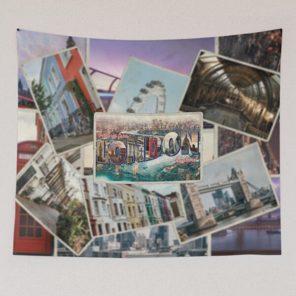 Item preview, Greetings from London in England vintage style retro souvenir designed and sold by DeveloperProp0.