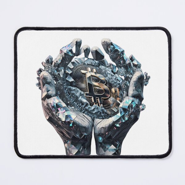 Item preview, Diamond Hands Holding Bitcoin designed and sold by Jhuvel.
