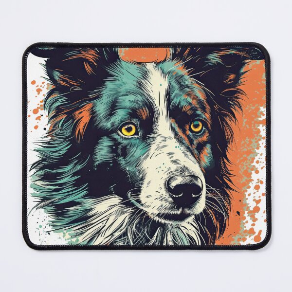 Item preview, Border Collie Vintage Art: Intelligent Herding Art designed and sold by DooodleGod.