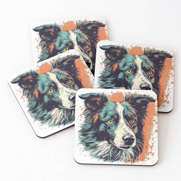 Item preview, Border Collie Vintage Art: Intelligent Herding Art designed and sold by DooodleGod.