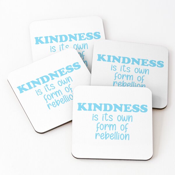 Item preview, Kindness is a rebellion! designed and sold by pinkcraftfairy.