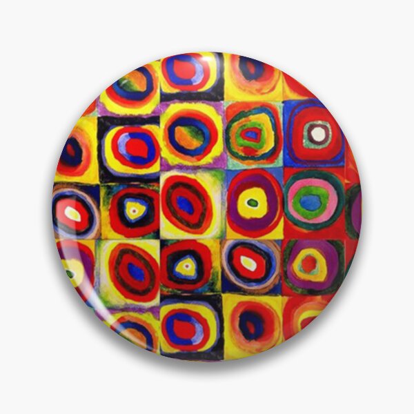 Item preview, Kandinsky Modern Squares Circles Colorful designed and sold by woodrowcooke.