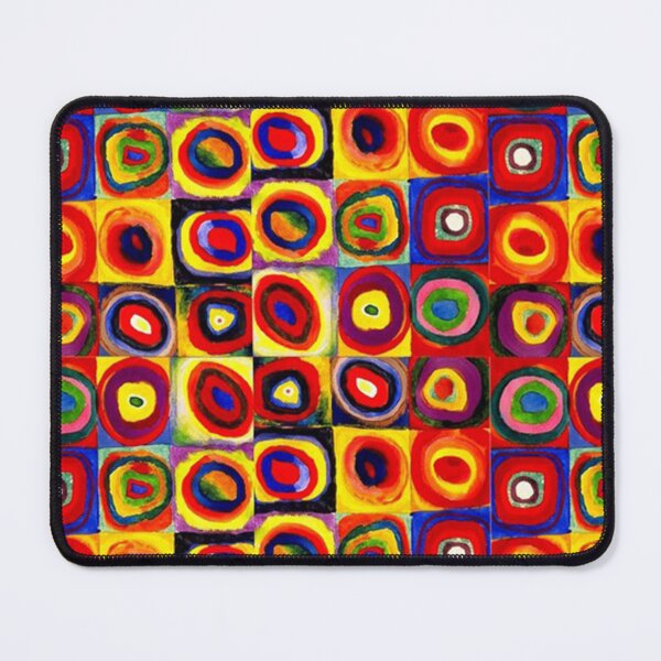 Item preview, Kandinsky Modern Squares Circles Colorful designed and sold by woodrowcooke.