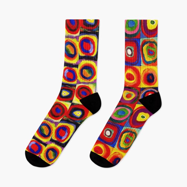Item preview, Kandinsky Modern Squares Circles Colorful designed and sold by woodrowcooke.