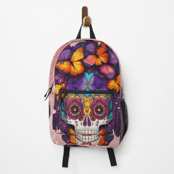 Item preview, Sugar Skull of Butterflies designed and sold by RoxanneG.