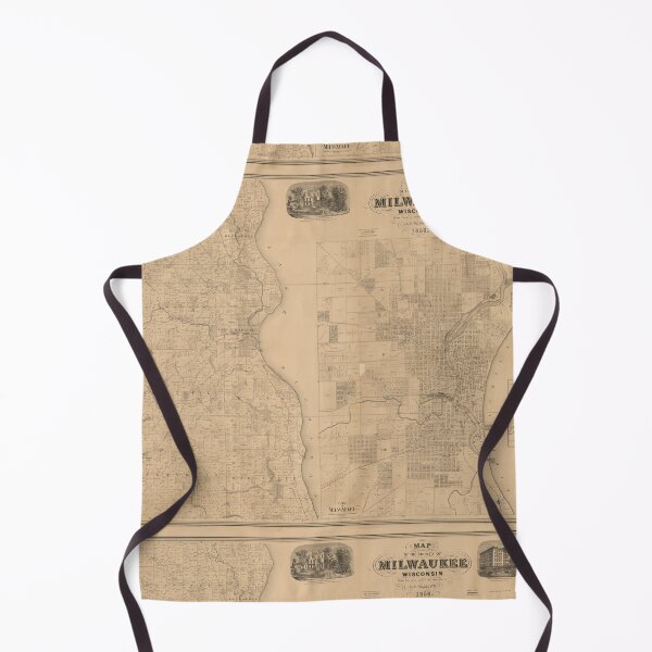 Item preview, Vintage Milwaukee, Wisconsin Map designed and sold by BeaSchoney.
