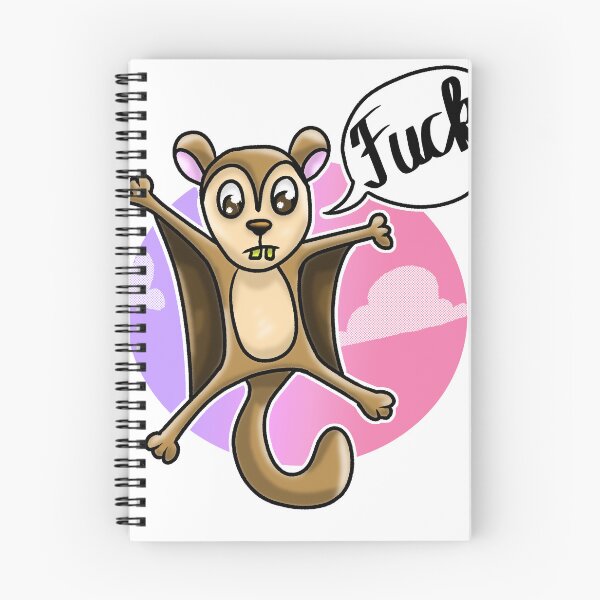 Item preview, flying squirrel cursing squirrel swear swear cartoon squirrel funny designed and sold by Skaxolotl.