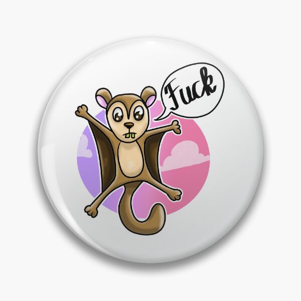 Item preview, flying squirrel cursing squirrel swear swear cartoon squirrel funny designed and sold by Skaxolotl.